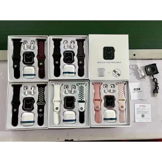 T55 Pro Max Smart Watch with Earbuds Price in BD